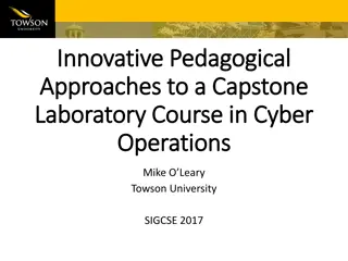 Innovative Approaches to Cyber Operations Capstone Course