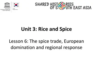 The Spice Trade and European Domination in Southeast Asia