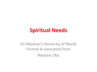 Spiritual Needs and Achieving Fulfillment in Relationships