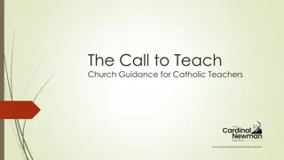 The Call to Teach: Church Guidance for Catholic Educators