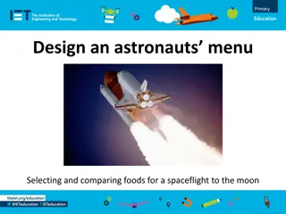 Designing an Astronauts' Menu for Space Exploration