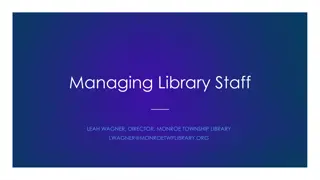 Effective Strategies for Library Staff Management