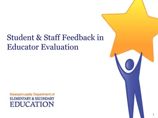 Importance of Student and Staff Feedback in Educator Evaluation