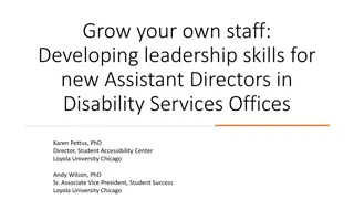 Developing Leadership Skills for Assistant Directors in Disability Services