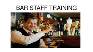 Bar Staff Training and Licensing Objectives