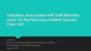 Factors Contributing to Staff Member Injury on Neuropsychiatric Special Care Unit