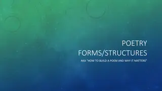 Poetry Forms and Structures: How to Craft Poems Successfully