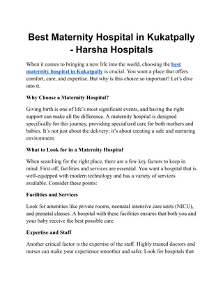 Best Maternity Hospital in Kukatpally - Harsha Hospitals