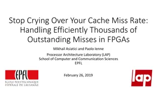 Efficient Handling of Cache Miss Rate in FPGAs