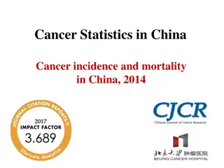 Cancer Statistics in China: Incidence and Mortality Report 2014