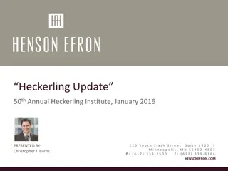 Recent Developments in Tax Law: Highlights from 2015-2016