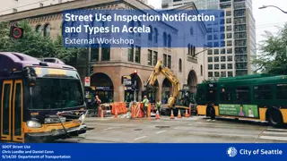 Overview of Accela Launch for Street Use Inspection Notification and Types