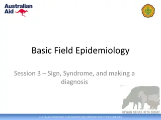 Understanding Signs, Syndromes, and Diagnoses in Epidemiology Session