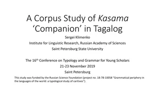 Study on Kasama Companion in Tagalog Grammar