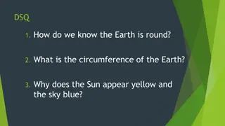 Earth and Stars: Roundness, Circumference, Sun's Color, and Star Composition