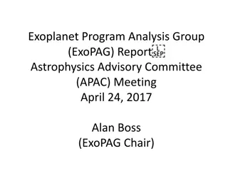 ExoPAG Analysis Groups and Membership Changes