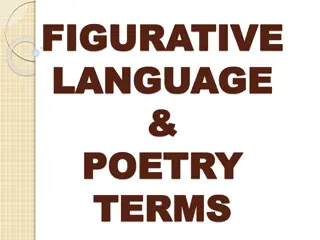 Understanding Figurative Language and Poetry Terms