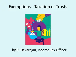 Taxation of Trusts in India: Exemptions and Provisions