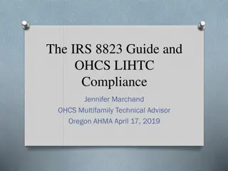 IRS 8823 Guide and OHCS LIHTC Compliance Training Overview