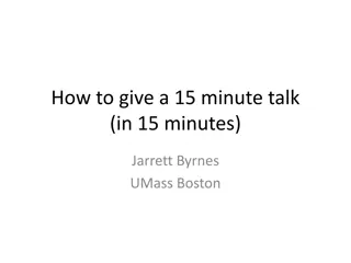 Expert Tips for Delivering a 15-Minute Talk Effectively