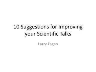 Enhancing Scientific Talks: Practical Tips for Impactful Presentations