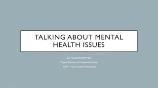 Talking About Mental Health Issues in Healthcare