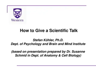 Effective Scientific Talk Presentation Tips