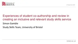 Empowering Student Co-authorship for Inclusive Study Skills Service