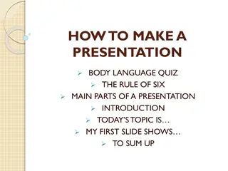 Mastering Presentation Skills: Body Language, Golden Rule, and More