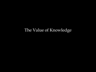 The Value of Knowledge: A Philosophical Exploration