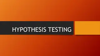 Hypothesis Testing in Statistics