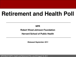 Insights from NPR/RWJF/HSPH Retirement and Health Poll