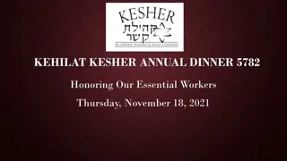 Honoring Essential Workers at Kehilat Kesher Annual Dinner 5782