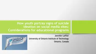 Understanding Youth's Online Portrayal of Suicide Ideation for Educational Programs