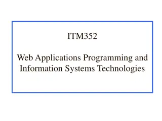 ITM352 and Its Role in MIS