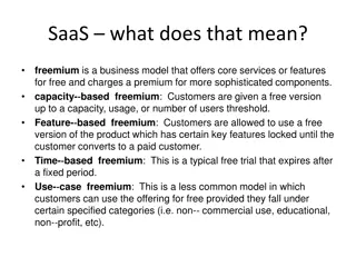 Freemium Business Model in SaaS Industry