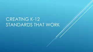 Effective Strategies for Developing K-12 Standards