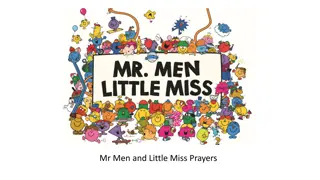 Creative Prayer Using Mr. Men and Little Miss Characters