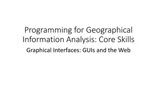 Introduction to Graphical User Interfaces (GUIs) in Python for Geographical Information Analysis