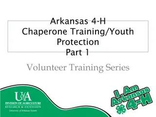 Arkansas 4-H Chaperone Training: Youth Protection & Behavior Management