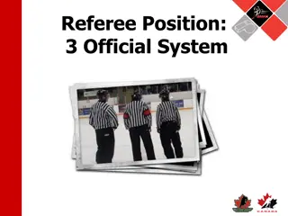 Ice Hockey Referee Positioning Guide