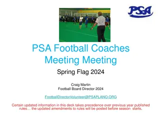 PSA 2024 Spring Flag Football Coaches Meeting Overview