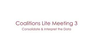 Coalitions Lite Meeting 3: Data Consolidation and Interpretation