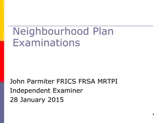 Neighbourhood Plan Examination Process Overview