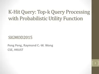 Efficient Top-k Query Processing Using Probabilistic Utility Functions