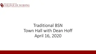 Traditional BSN Town Hall Information Session Insights