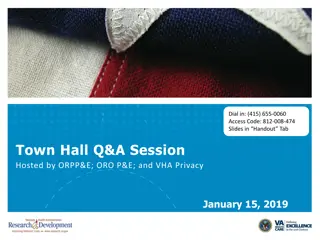 Town Hall Q&A Session on Privacy and Research Protocols