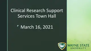 Clinical Research Support Services Town Hall Highlights