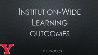 Comprehensive Process for Institution-Wide Learning Outcomes Implementation