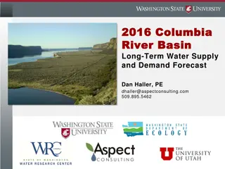 Long-Term Water Supply and Demand Forecast for Columbia River Basin